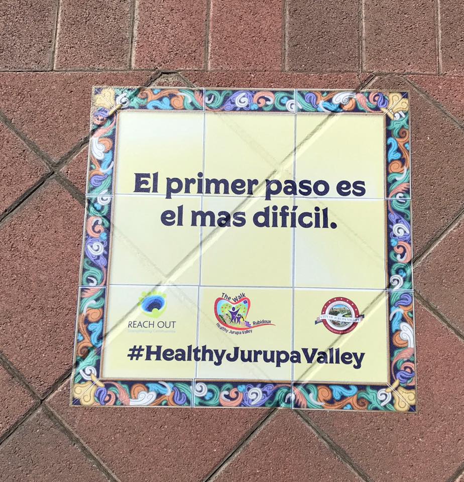 Sidewalk Sticker with Inspirational Quote 