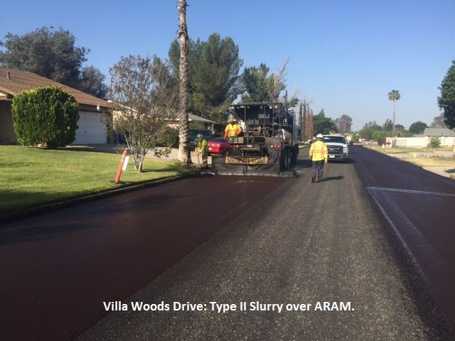 Villa Woods Drive being repaved