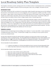 4 - Local Roadway Safety Plan Template